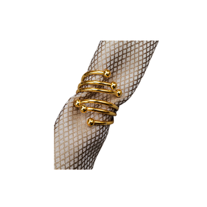 Anneau de serviette en fil de cuivre au design élégant, forme ronde, pour mariage, fête, dessus de table, au prix le plus bas - Product Image 5