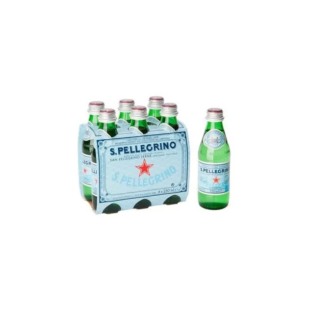 San Pellegrino Sprudelnde natürliche Mineral wasserglas flasche S.Pellegrino