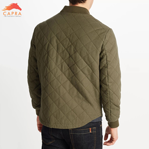 Chaqueta de hombre de calidad superior personalizada chaqueta de bombardero de hombre chaqueta de bombardero transpirable Lisa sólida para hombre - Product Image 3