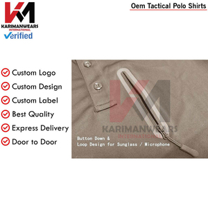 Polos tácticos de manga corta y larga para hombre, Polo de rendimiento al aire libre, de secado rápido tela transpirable, diseño ligero - Product Image 3