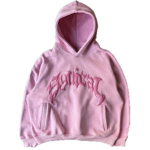 Sweats à capuche pour hommes très vendus en gros, 100% coton, écologiques, anti-rétrécissement, respirants, séchage rapide, impression en relief, 220g, personnalisés - Product Image 1