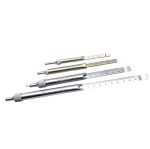 Jauge de profondeur orthopédique en acier inoxydable Équipement chirurgical vétérinaire - Product Image 1