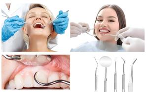 Instrumentos Dentales, Espejo Dental Manual de Acero Inoxidable, Pinzas, Sonda Dental, Removedor de Sarro, Set de Cuidado Dental - Product Image 6