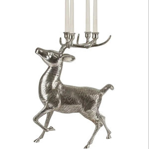 Centro de mesa de decoración de Reno de Metal de lujo para decoración de recepción de boda de vacaciones con un atractivo estacional impresionante - Product Image 1