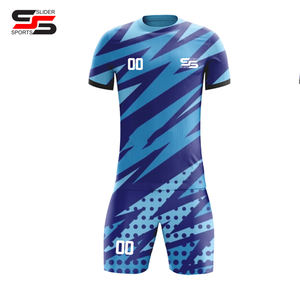 Venta al por mayor de diseño personalizado transpirable sublimación fútbol Jersey Kits equipo de fútbol desgaste hombres uniforme de fútbol - Product Image 1