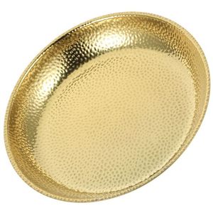 Plato y plato dorado Thali de lujo y bandeja redonda Bandejas decorativas para servir para bodas Ideal para usos multiusos - Product Image 1