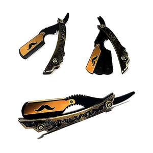 High Quality Professional Barber Single Edge Double Edge Blade <b>Shaving</b> Razors High Grade Stainless Steel Foldable Handle <b>Shaving</b> - Product Image 5