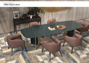 Carreaux de sol en porcelaine vitrifiée antidérapants 2x2 pieds, aspect bois rustique mat, finition bois rustique, 600x600 mm, pour intérieur et extérieur - Product Image 3
