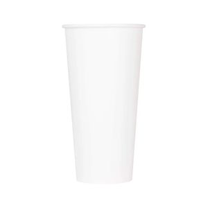 Venta caliente 22oz doble pared personalizado forma única artesanía vasos de papel desechables con tapa en relieve para café caliente - Product Image 1