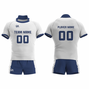 Cómodo conjunto de uniforme de rugby de secado rápido transpirable, uniforme de rugby sublimado con logotipo y diseño personalizados - Product Image 5