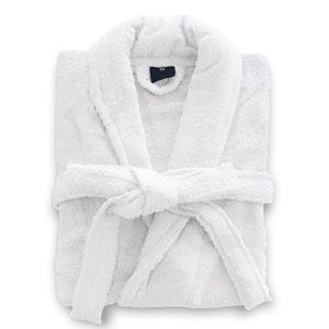 Albornoz de Algodón Premium de Color Liso con Cinturón, Cuello en V, Mangas Anchas, Dos Bolsillos - Toalla de Baño y Tapete de Bañera Suaves y Absorbentes para el Hogar - Product Image 1