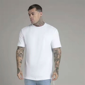 T-shirt 100% coton de qualité supérieure pour hommes, confortable, nouveau design d'été, uni avec logo personnalisé, vêtements de rue d'entraînement très vendus - Product Image 3