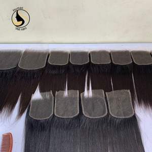 Top des vendeurs de cheveux humains, cuticules alignées, Swiss HD Lace Closure avec 3 paquets de perruques pour femmes noires - Product Image 2