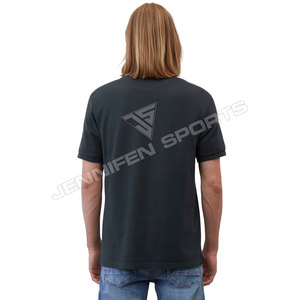 Camiseta Polo de Golf transpirable de alta calidad para hombre, manga corta, tela de algodón 100%, cuello tejido, logotipo personalizado, Etiqueta interior para el cuello - Product Image 4