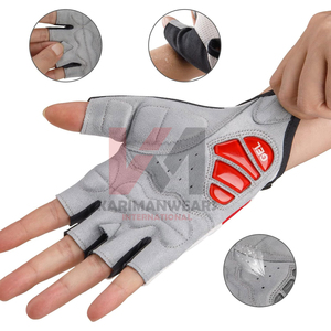 Youth Bicycle Gloves <b>Kids</b> Cartoon Half Finger Cycling Gloves With Gel Pad Children <b>Bike</b> Sports BY KARIMAN MANUFACTURING - Product Image 4