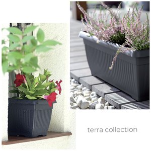 TERRA 7L. Vaso, dimensioni (mm) 240x240x200, colore terracotta - Product Image 2