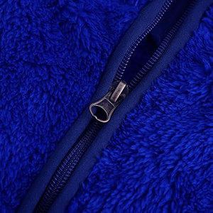 Men's Winter <b>Sherpa</b> <b>Lined</b> Breathable Thick Thermal Zipper <b>Hoodie</b> with Split Kangaroo Pocket Men's Hoodies & Sweatshirts - Product Image 5