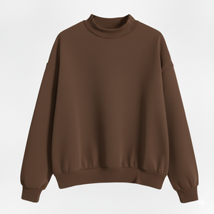 เสื้อสเวตเชิ้ตผู้หญิงคอเต่าแบบยาวสำหรับฤดูใบไม้ร่วง/ฤดูหนาว ขายส่ง รับผลิตแบบ OEM พิมพ์โลโก้ด้านหน้า ผ้าฟลีซหนานุ่ม - Product Image 1