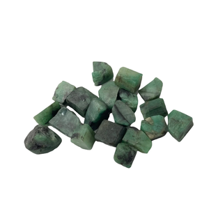 Natural Emerald Stone Rough Emerald <b>Crystal</b> Uncut Beads Rough Beading Gemstone DIY Jewellery - Product Image 1