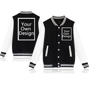 Venta al por mayor de lona Varsity Letterman Bomber Jacket Stand Contraste Hombro Color Block Front Winter Baseball Jacket - Product Image 5
