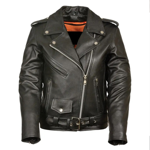 Chaquetas de Cuero para Hombre al por Mayor 2026, Chaquetas de Cuero Vacuno Original para Motociclismo y Carreras / Chaquetas de Moda - Product Image 1