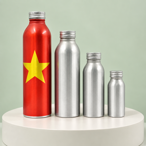Botellas de Aluminio Personalizadas al por Mayor para Marcas de Bebidas con Tapas de Rosca e Impresión de Logotipo Offset - Product Image 3