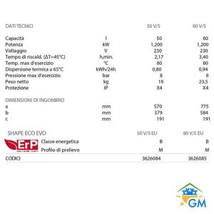 Calentador de Agua Eléctrico Vertical Ariston Shape Eco Evo 50 V/5 - Product Image 6