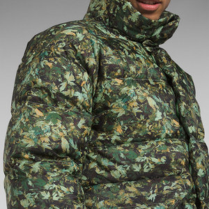 Veste d'hiver lourde pour hommes Veste bulle à capuche col montant tissu de haute qualité broderie de logo personnalisé - Product Image 4