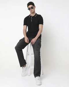 กางเกงยีนส์เอวสูงสำหรับผู้ชาย, กางเกงยีนส์ซักดีไซน์ใหม่น้ำหนักเบาออกแบบโลโก้ได้ตามต้องการ - Product Image 4