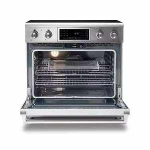 Cuisinière autonome professionnelle Great-Intelli 30 pouces en acier inoxydable avec 4 brûleurs gaz et four électrique pour usage domestique - Product Image 3