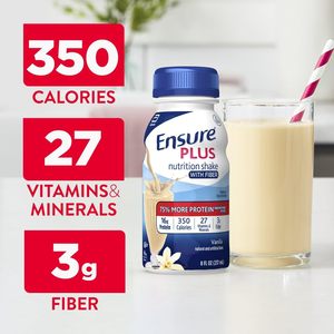Ensure Plus Vanilla Nutrition Shake avec fibres 8 fl oz - Pack de 24 - Product Image 3