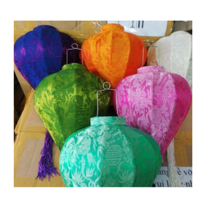 Decorative Colorful <b>Lanterns</b> Hanging <b>Bamboo</b> Silk <b>Lantern</b> Traditional Made in Vietnam With Ideal for Events & Festive Decor - Product Image 3