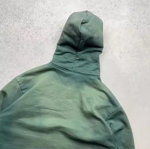 Sun Fad Acid Wash Hoodies Oversize Zipper Up Heavy Weight Adult Men Acid Wash Hoodie With Custom Design and Size - Product Image 5