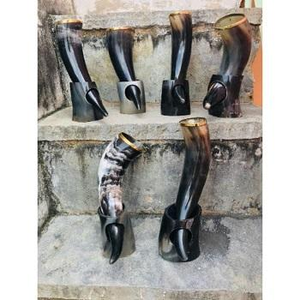 Nuevo Producto en Oferta, Cuerno para Beber Vikingo Medieval Tallado a Mano de Buey o Búfalo con Soportes, Cerveza Med, Cuernos Naturales - Product Image 3