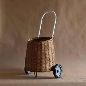 Nouvel arrivage ensemble de bagages à roulettes en rotin tissé à la main sacs d'école en mouvement paniers à roulettes pour enfants - Product Image 4