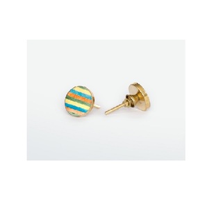 Tiradores de Metal hechos a mano para muebles, Pomo de puerta de madera de resina de latón circular para armarios de cocina, tocador, baños, exteriores, ajustable - Product Image 6