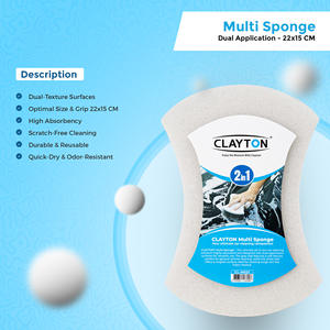 Esponja de limpieza para autos Clayton CL-MS21 multiusos 2 en 1 de doble cara de secado rápido para lavado de autos y limpieza sin rayones - Product Image 5
