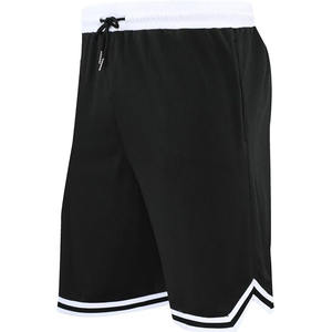 Logo personnalisé Short de sport d'été pour hommes Taille élastique Taille moyenne Fitness Basketball Gym Mesh Shorts avec poche avant 100% coton - Product Image 3