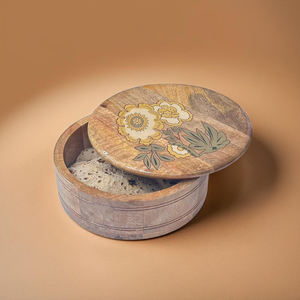 กล่องเก็บโรติทำจากไม้มะม่วงปลอดภัยภาชนะใส่ขนมปังสำหรับห้องครัวเป็นมิตรกับสิ่งแวดล้อมและการออกแบบที่หรูหรา - Product Image 1