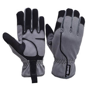 Professional Mechanic <b>Gloves</b> Reinforced Stitching Strong Grip Performance Leather Neoprene Material <b>Silicone</b>-free Customizable - Product Image 1