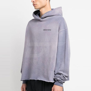 Vente en gros de services OEM, sweats à capuche délavés à l'acide de meilleure conception, sweats à capuche délavés à l'acide de couleur unie légère - Product Image 3