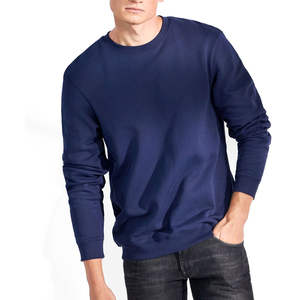 Pull en molleton à col rond pour homme en coton 100% OEM, surdimensionné, brodé, 350 g/m², pour l'hiver, fabriqué en coton mélangé de base - Product Image 6