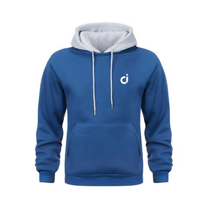 Nouveaux sweats à capuche tendance pour hommes, motif uni, séchage rapide, avec poches, en coton et polyester, vêtements décontractés en vente en ligne - Product Image 1