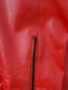 Veste de motard légère et décontractée pour hommes Veste d'extérieur vintage en cuir véritable motif de lettres en toile pour motocyclette Veste en cuir pour hommes - Product Image 6