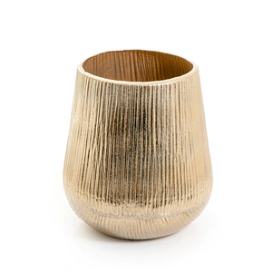 Vase à fleurs unique en métal fini or design américain pour dessus de table mariage fait à la main taille et design personnalisés décoration de la maison - Product Image 1