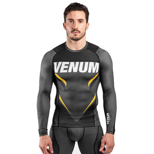 Ajuste de compresión MMA BJJ Rash Guards para entrenamiento de gimnasia HQ estampado sublimado Anti UV Jiu Jitsu Kimono de Jiu Jitsu ropa - Product Image 1