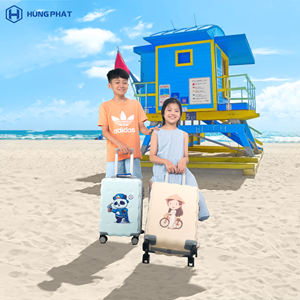 Durable ABS <b>Hard</b> <b>Suitcase</b> 360 <b>Wheels</b> Top Manufacturer Wholesale Promotion Luggage Travel Bag Custom Logo Hung Phat Vietnam Best - Product Image 3