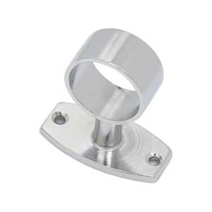Raccord traversant en laiton chromé à visser pour tube de 30 mm - Product Image 1