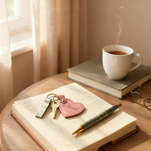 Llavero de Cuero con Diseño Personalizado de la Marca <span class=keywords><strong>Niya</strong></span>, Impresión Tipográfica, Estilo Anime, Porta Llaves de Cuero Genuino, Sublimación en Blanco - Product Image 5