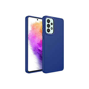 Coque en silicone anti-traces de doigts SENK Luna Edition pour Samsung Galaxy A53 5G avec cadre et boutons métalliques de qualité supérieure, résistante aux chutes - Product Image 1